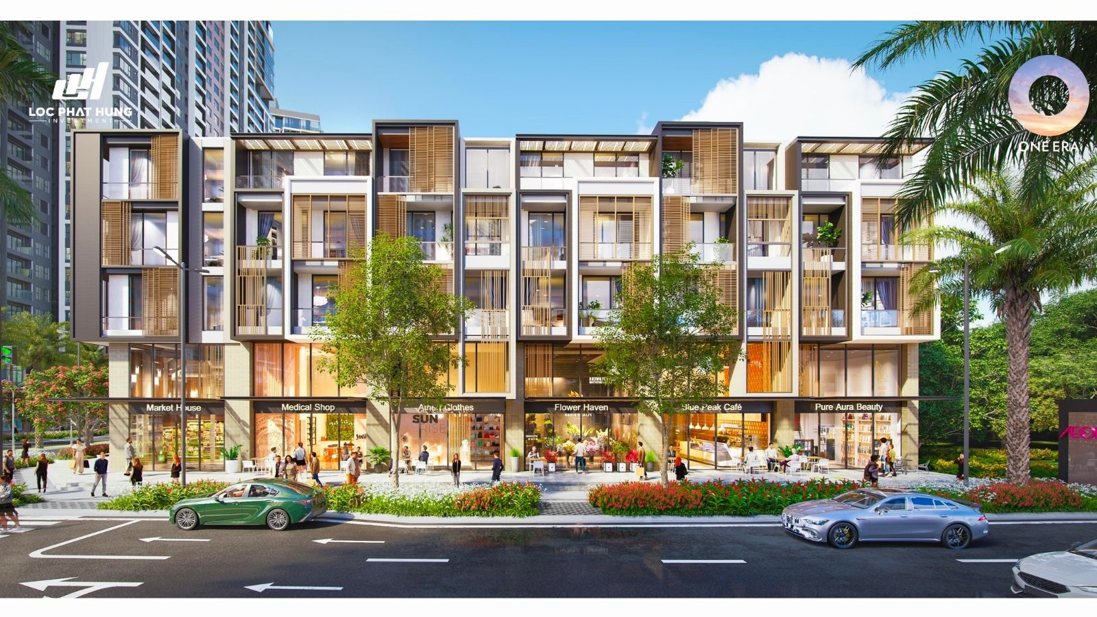 Phối cảnh nhà phố phân khu Nizi - Đại đô thị One Era