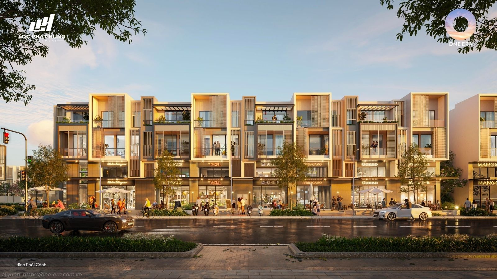 Phối cảnh nhà phố phân khu Nizi - Đại đô thị One Era