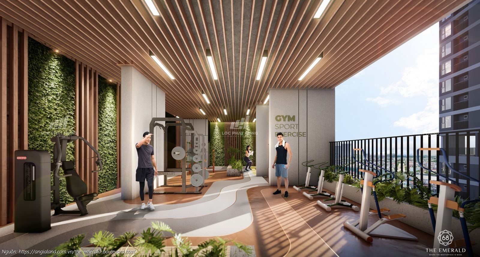 Khu thể thao dự án căn hộ chung cư The Emerald Boulevard