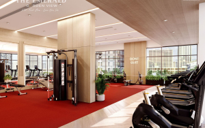 Phối cảnh tiện ích phòng Gym tầng 4 căn hộ The Emerald Garden View