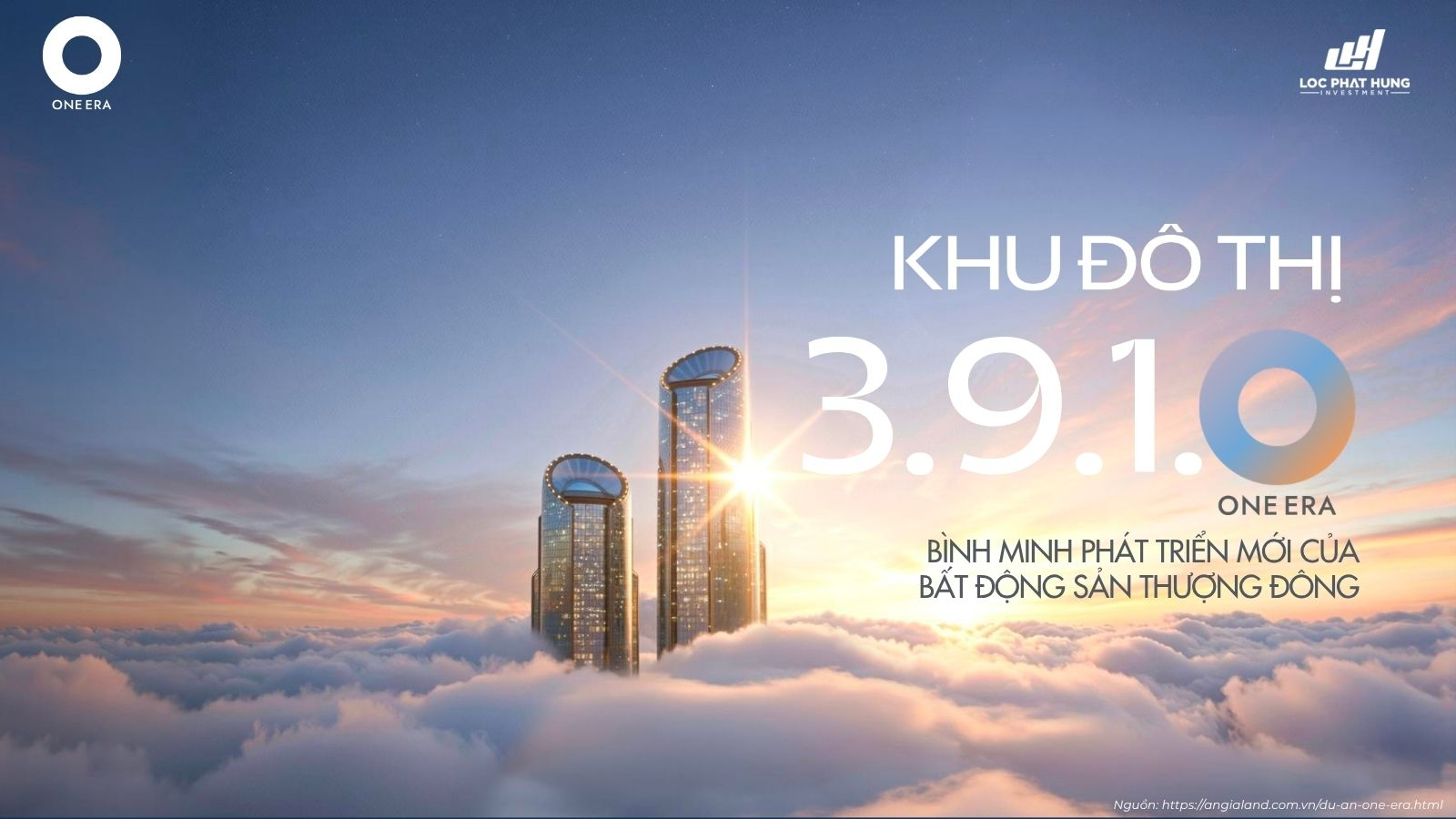 Toàn cảnh phối cảnh đại đô thị One Era quy mô 50 hecta