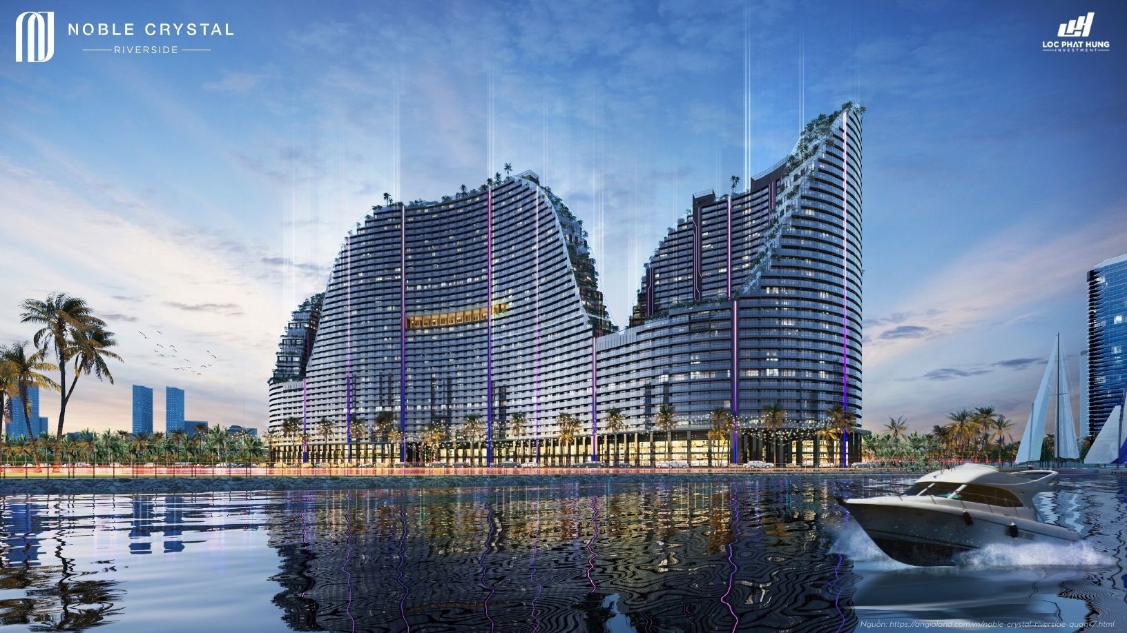 Phối cảnh tổng thể dự án Noble Crystal Riverside quận 7