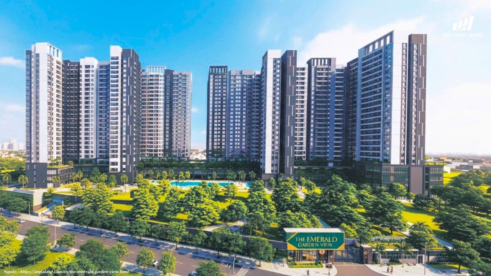 Phối Cảnh Tổng Thể Dự án The Emerald Garden View