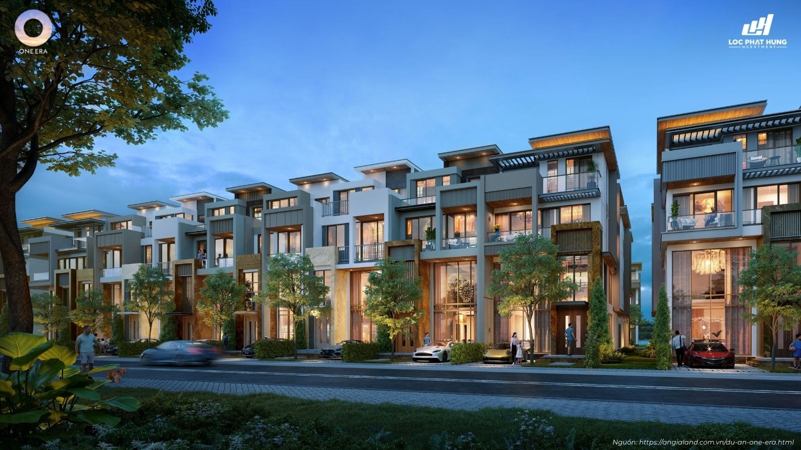 Phối Cảnh Tổng Thể Phân Khu Nhà Phố Compound Tại One Era