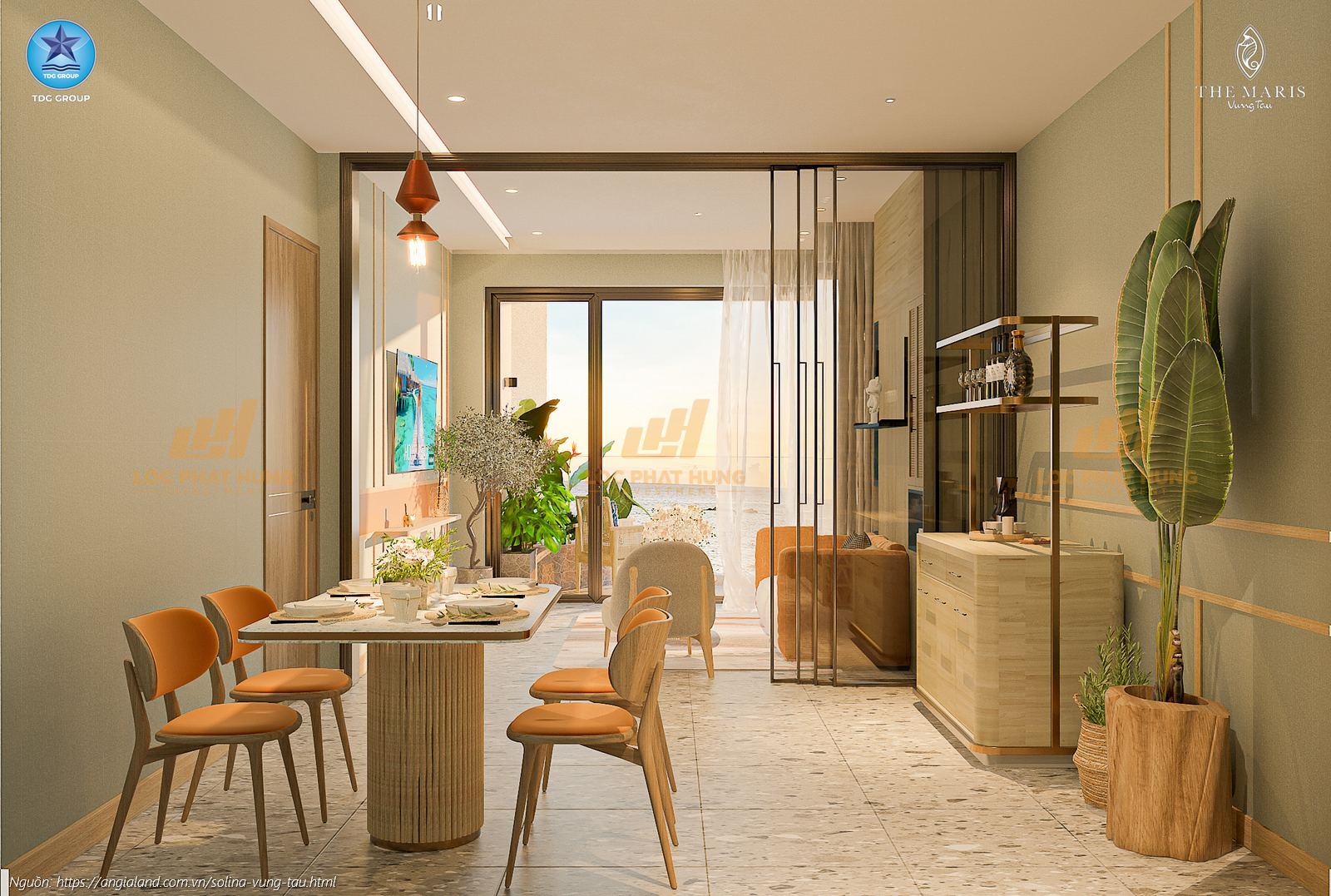 Hình ảnh phòng khách sang trọng tại nhà mẫu căn hộ Solina Vũng Tàu, thiết kế 1PN+ diện tích 70.75m². Hình ảnh phòng khách sang trọng tại nhà mẫu căn hộ Solina Vũng Tàu, thiết kế 1PN+ diện tích 70.75m².