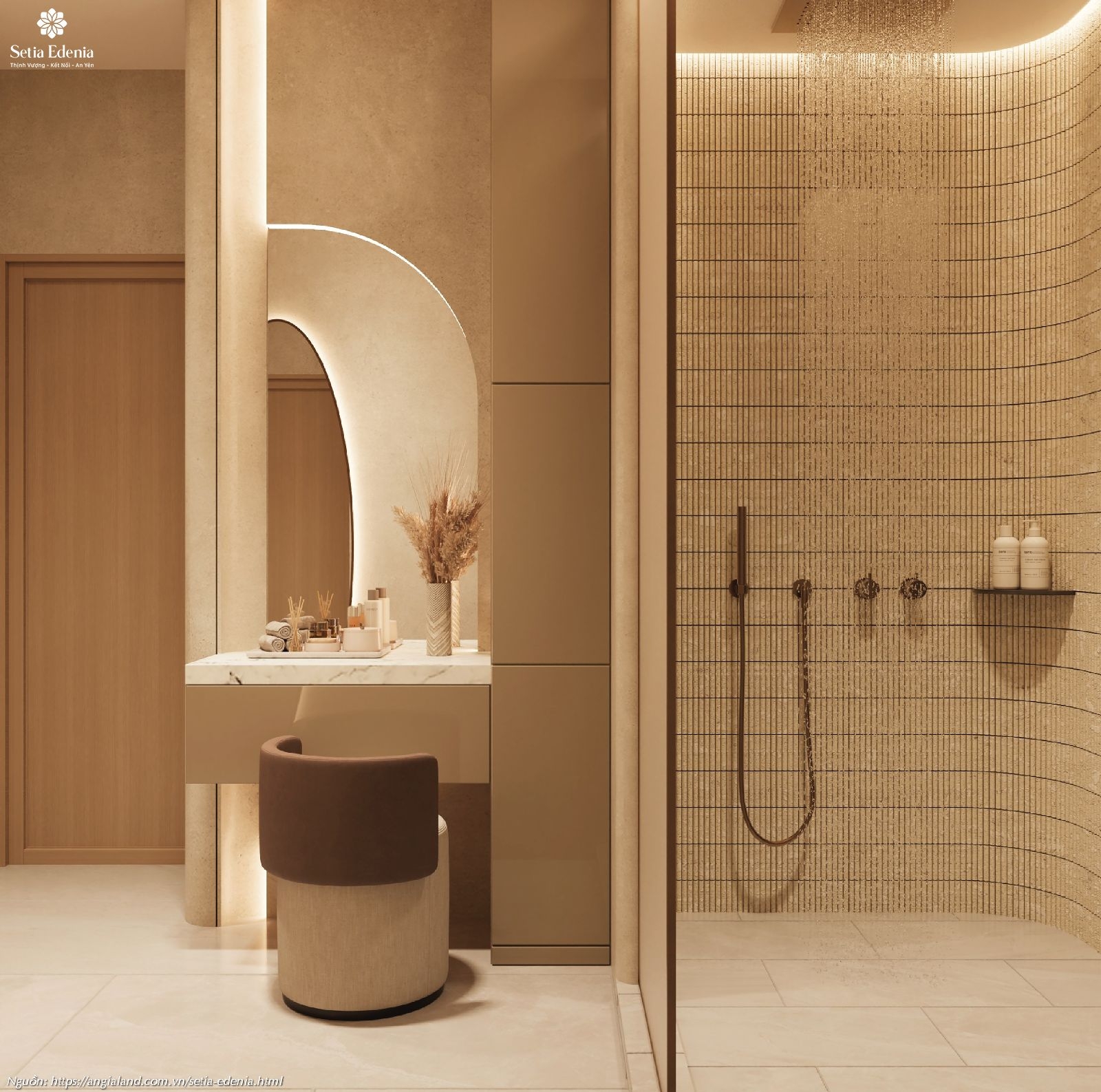 Phòng tắm/thay đồ - Tiện ích khu Spa/Gym tại dự án Setia Edenia Lái Thiêu