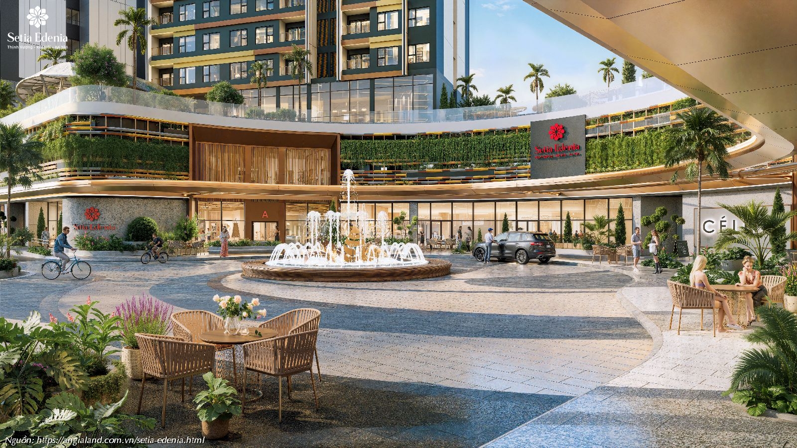 Shophouse khối đế thương mại - Tiện ích tầng trệt tại dự án Setia Edenia Lái Thiêu