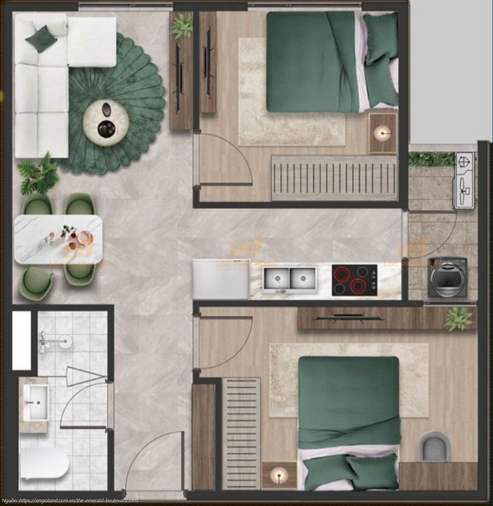 Thiết kế dự án căn hộ chung cư The Emerald Boulevard