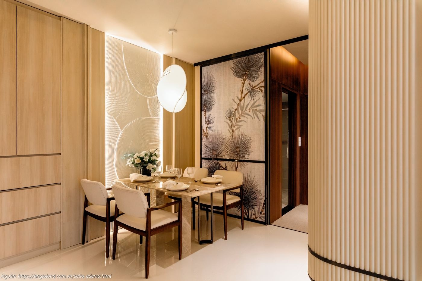 Thiết kế phòng ngủ nhà mẫu căn hộ Setia Edenia 2PN 2WC (diện tích 73m²)