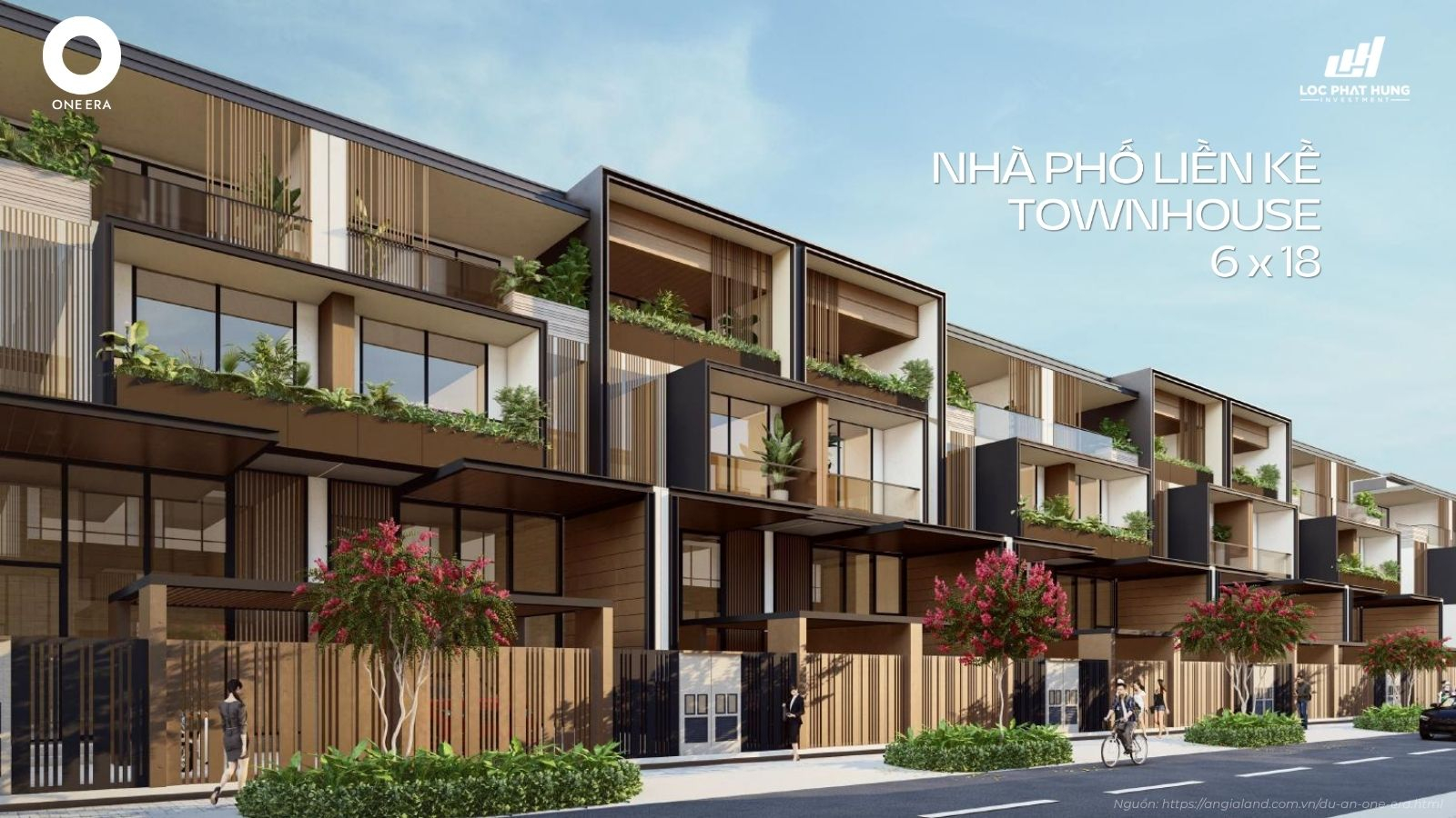 Phối cảnh thiết kế nhà phố Compound sang trọng tại One Era