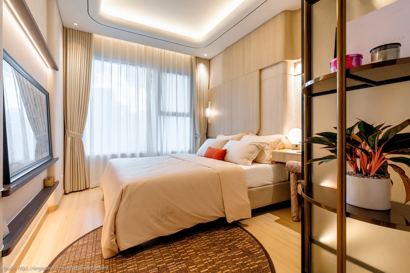 Thiết kế phòng ngủ nhà mẫu căn hộ Setia Edenia 2PN 2WC (diện tích 73m²)