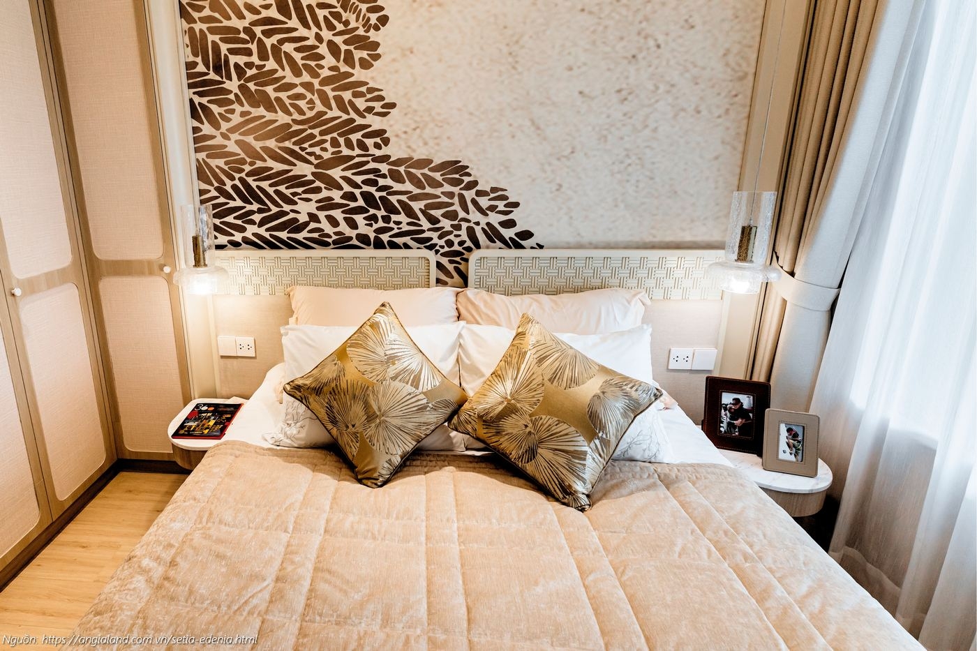 Thiết kế phòng ngủ nhà mẫu căn hộ Setia Edenia 2PN 2WC (diện tích 73m²)