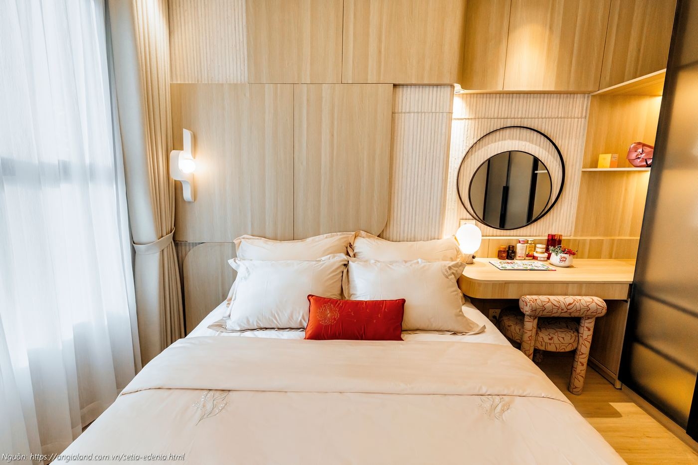 Thiết kế phòng ngủ nhà mẫu căn hộ Setia Edenia 2PN 2WC (diện tích 73m²)