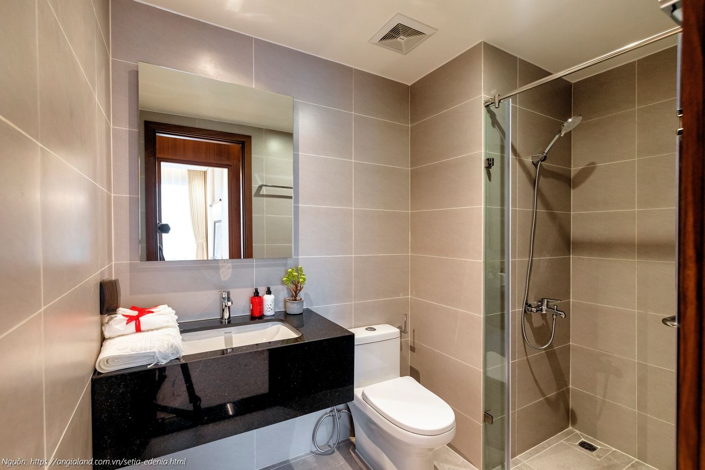 Thiết kế WC/Phòng tắm nhà mẫu căn hộ Setia Edenia 2PN 2WC (diện tích 73m²)
