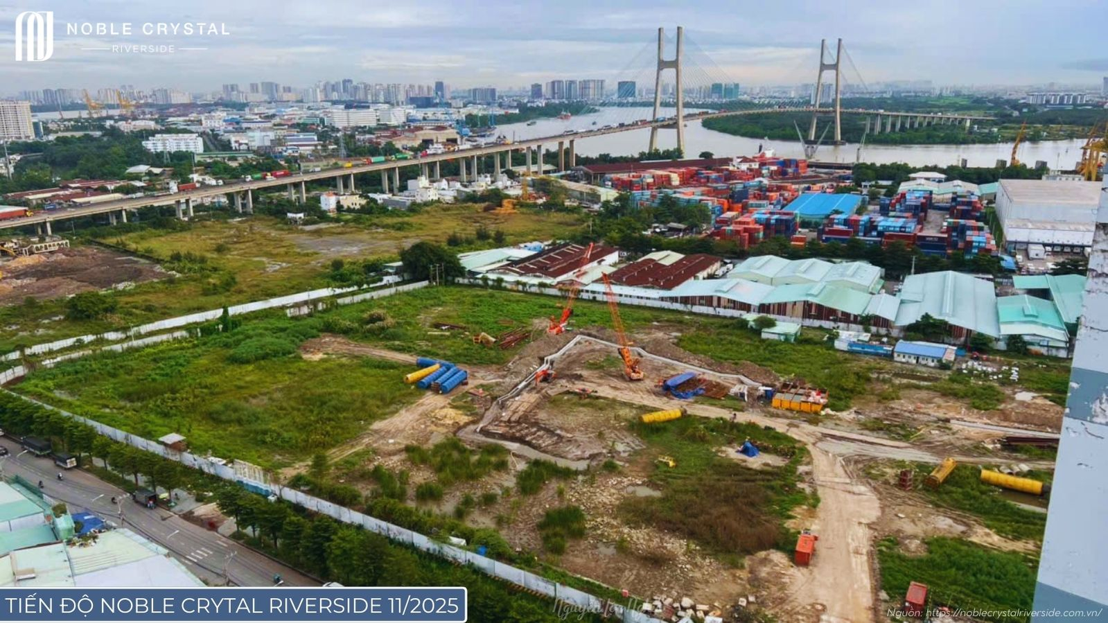 Tiến Độ Dự Án Noble Crystal Riverside Tháng 11/2025