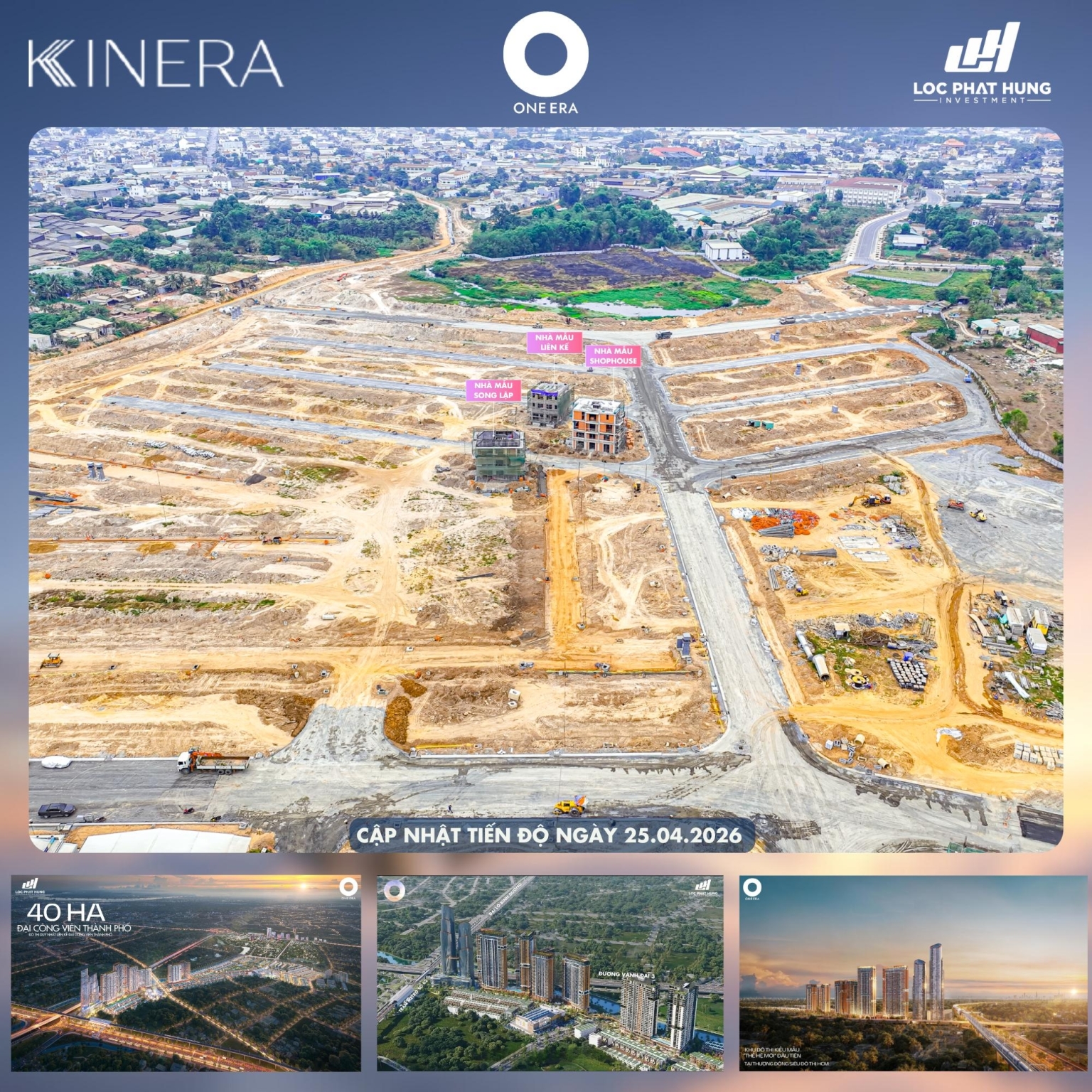 Tiến độ xây dựng Dự án One Era ngày 25.04.2026