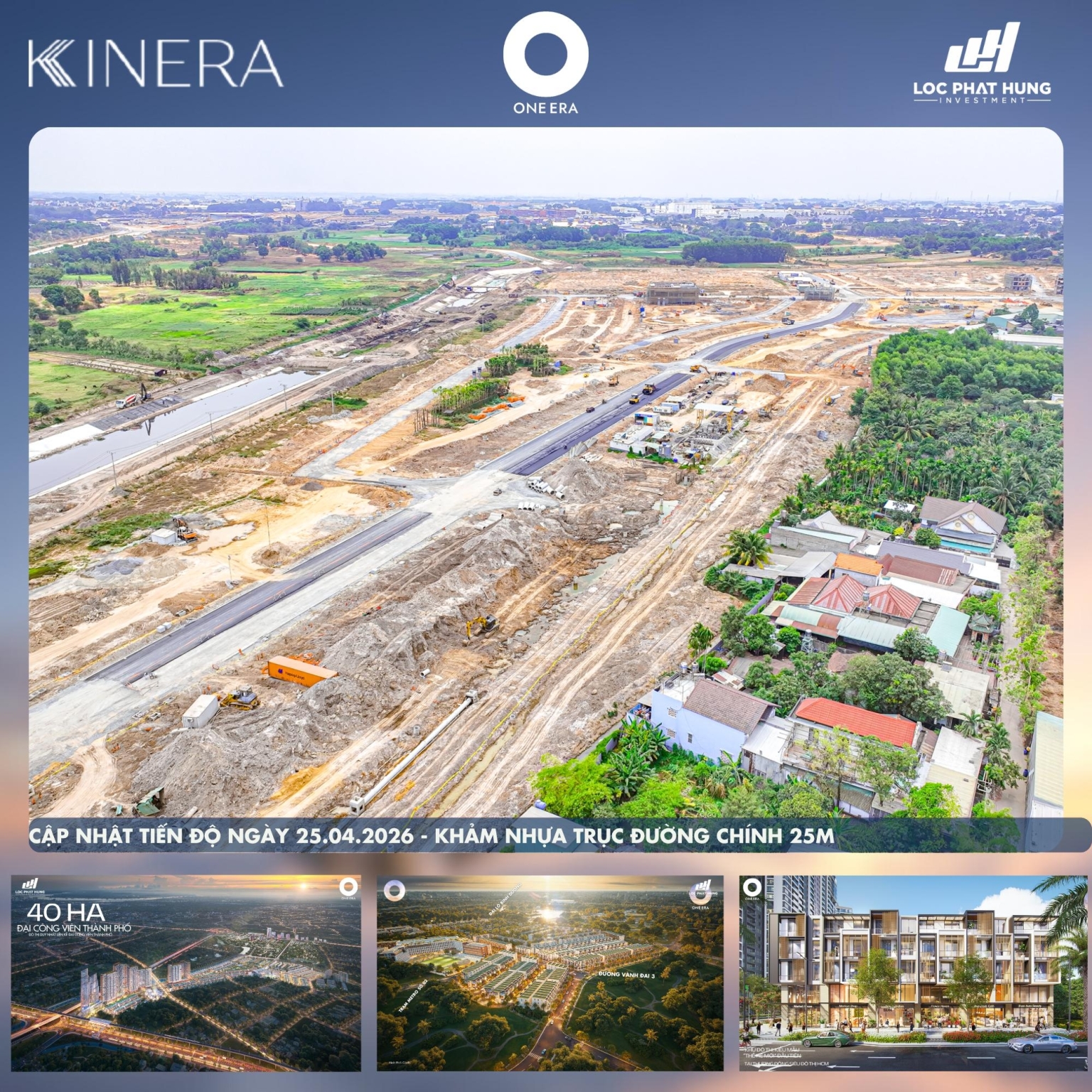 Tiến độ xây dựng Dự án One Era ngày 25.04.2026