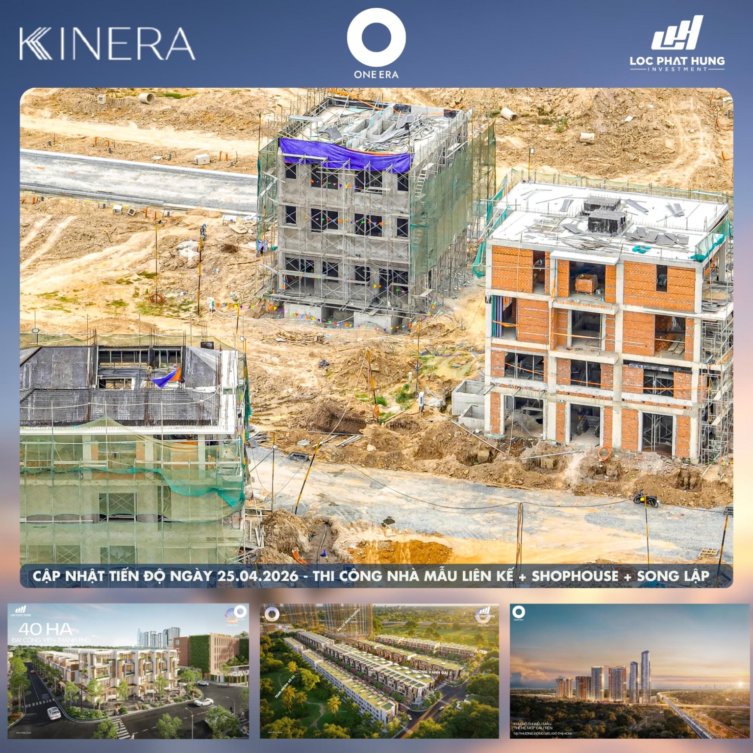 Tiến độ xây dựng Dự án One Era ngày 25.04.2026