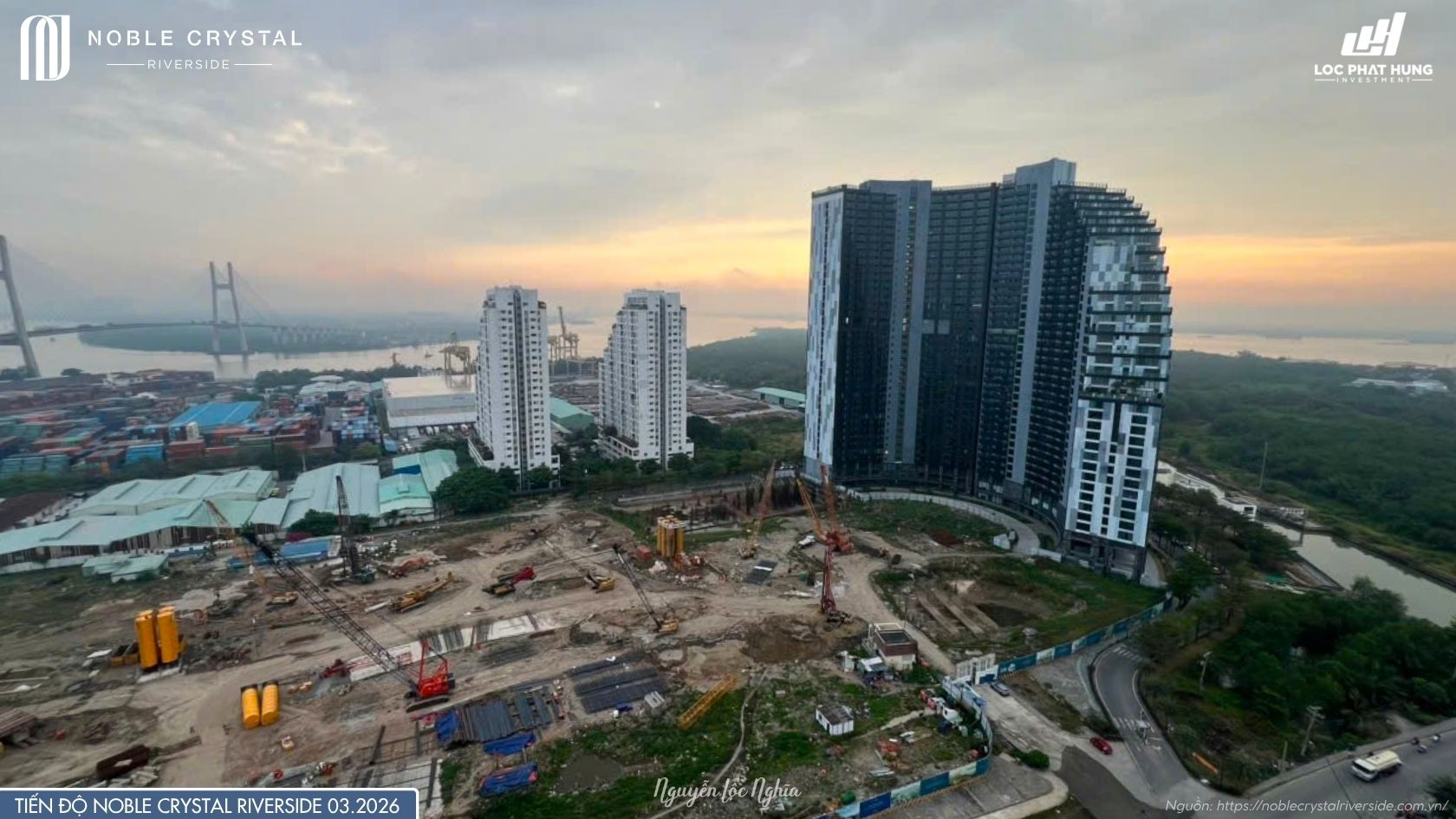 Cập nhật tiến độ thi công Noble Crystal Riverside tháng 3/2026