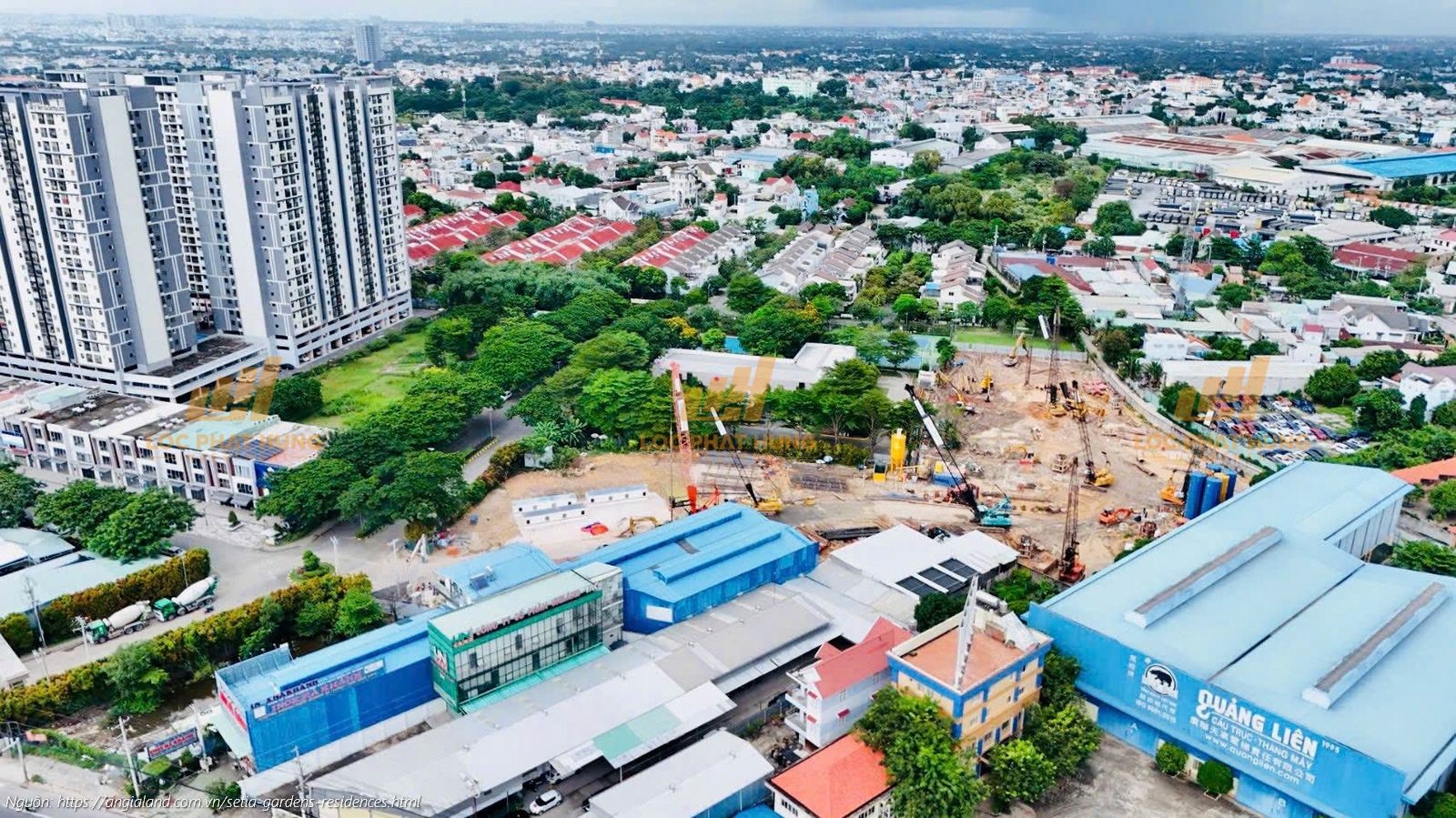 Tiến độ tháng 09/2025 dự án căn hộ chung cư Setia Edenia P. Lái Thiêu