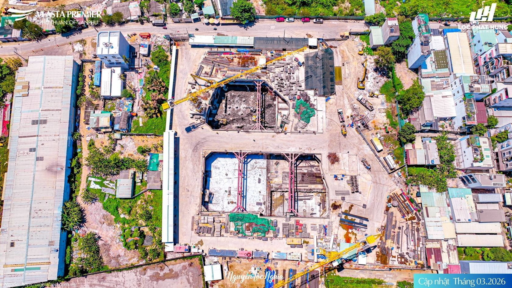 Tiến độ Vlasta Premier tháng 03/2026 - Đang thi công hầm 2