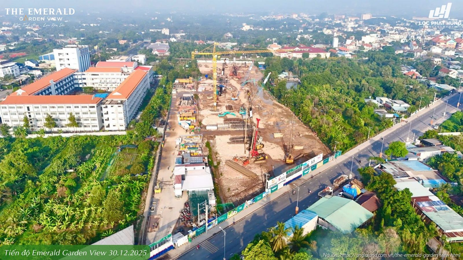 Hình ảnh thực tế tiến độ xây dựng 30.12.2025 The Emerald Garden View 