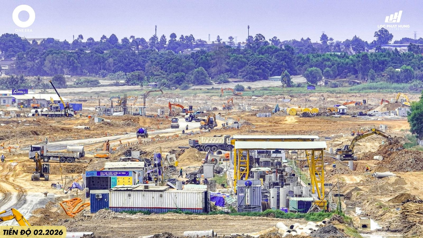 Thực tế tiến độ thi công dự án One Era mới nhất tháng 02/2026