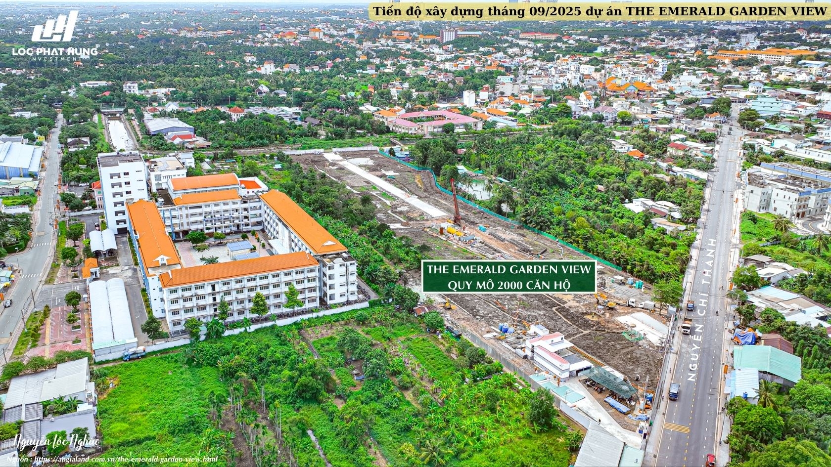 Tiến độ Xây Dựng Dự án The Emerald Garden View Tháng 9/2025