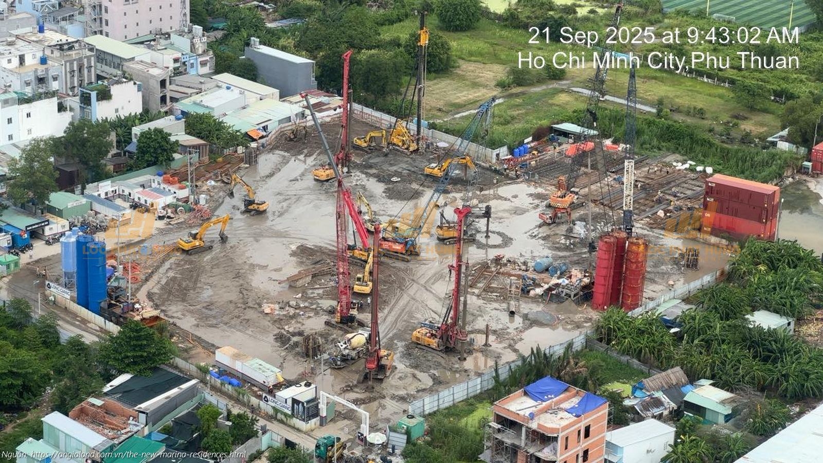 Cập nhật tiến độ xây dựng thực tế dự án The New Marina Residences Quận 7 tháng 09/2025