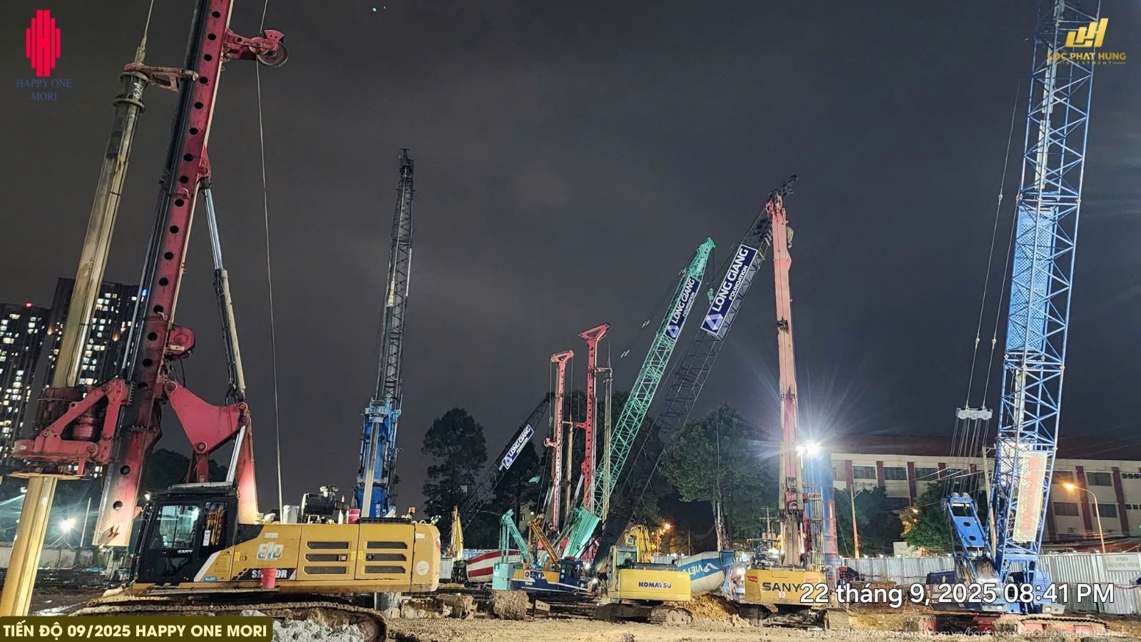 Cập Nhật Tiến độ Xây Dựng Dự án Happy One Mori Tháng 9/2025