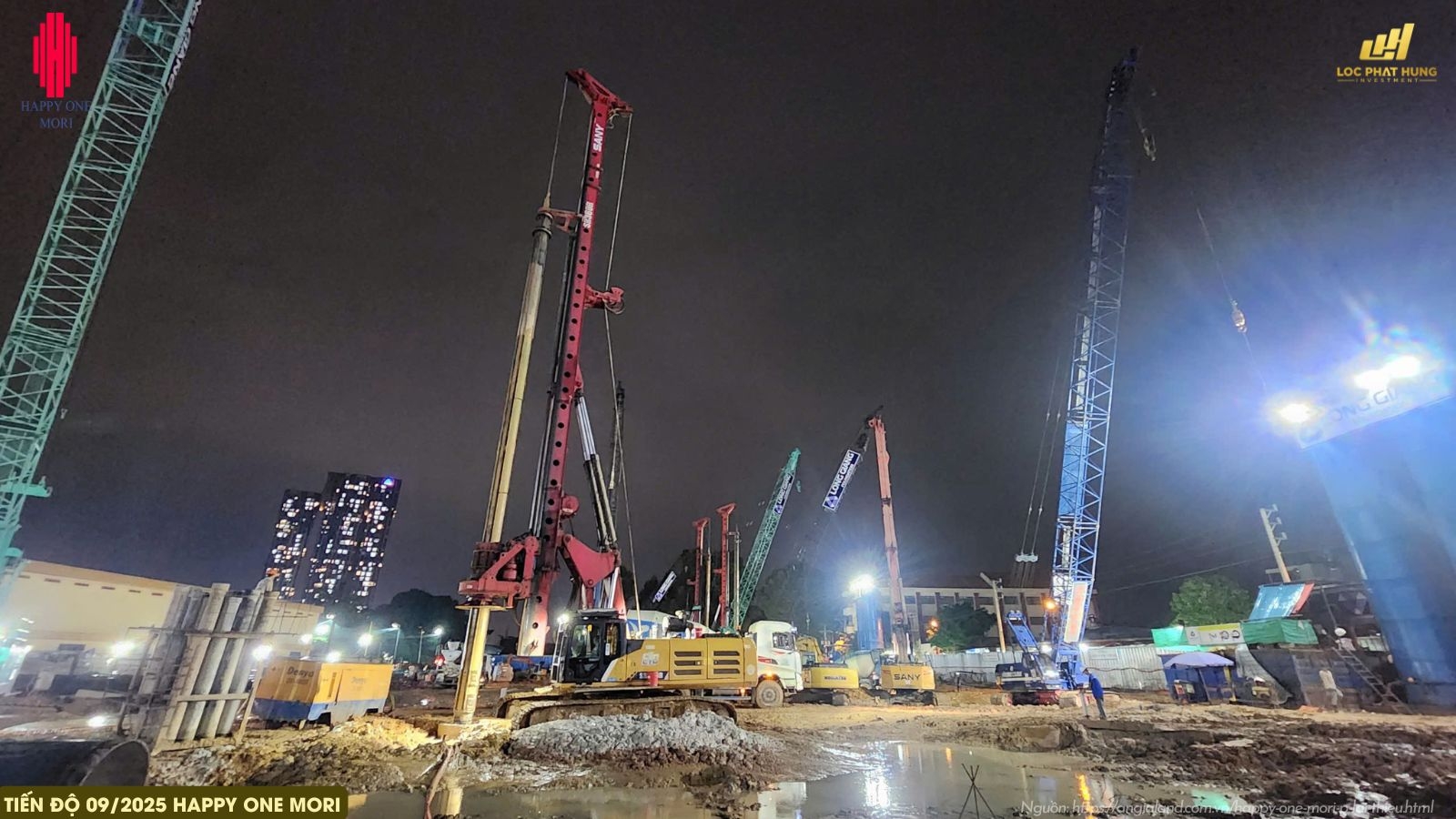 Cập Nhật Tiến độ Xây Dựng Dự án Happy One Mori Tháng 9/2025