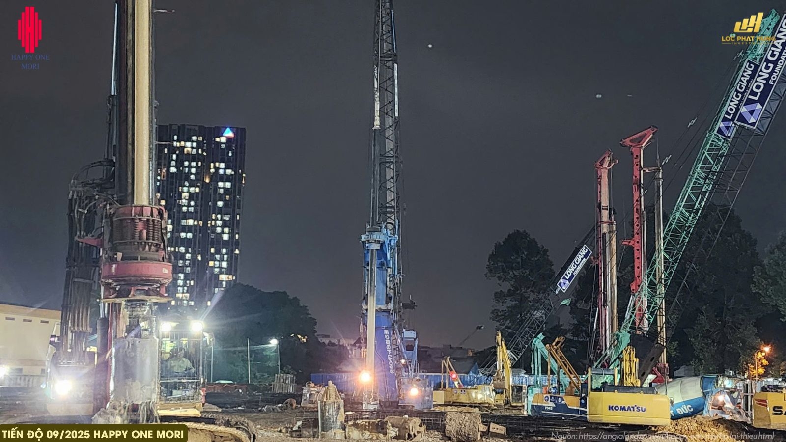 Cập Nhật Tiến độ Xây Dựng Dự án Happy One Mori Tháng 9/2025