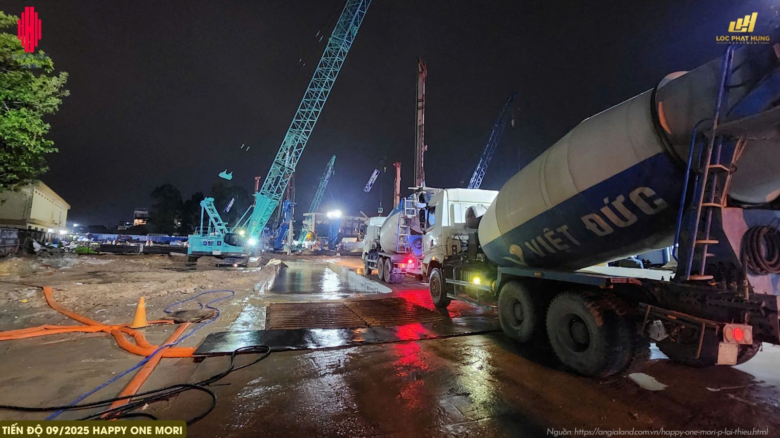 Cập Nhật Tiến độ Xây Dựng Dự án Happy One Mori Tháng 9/2025