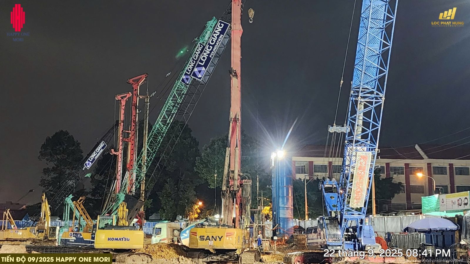 Cập Nhật Tiến độ Xây Dựng Dự án Happy One Mori Tháng 9/2025