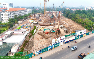 Tiến độ xây dựng tháng 01/2026 căn hộ chung cư The Emerald Garden View Thuận An