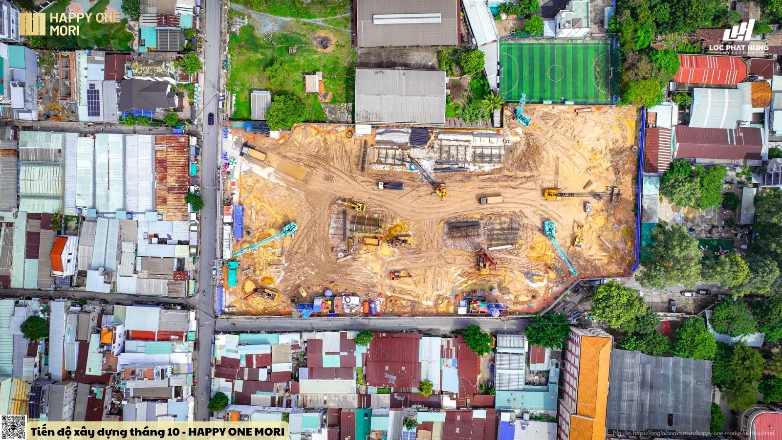 Tiến độ xây dựng tháng 10 dự án Happy One Mori
