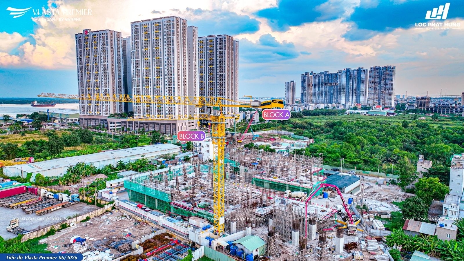 Tiến độ xây dựng Vlasta Premier tháng 06.2026