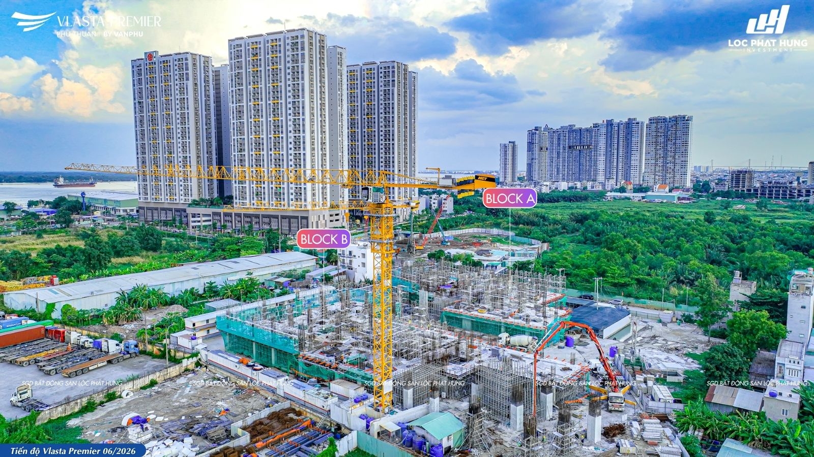 Tiến độ xây dựng Vlasta Premier tháng 06.2026