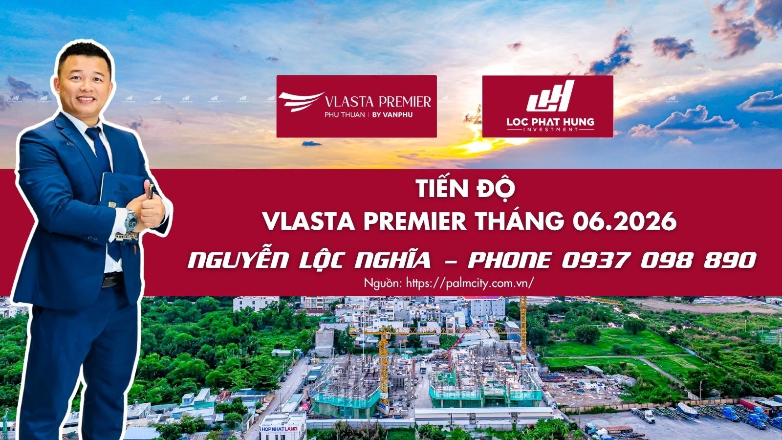 Tiến độ xây dựng Vlasta Premier tháng 06.2026