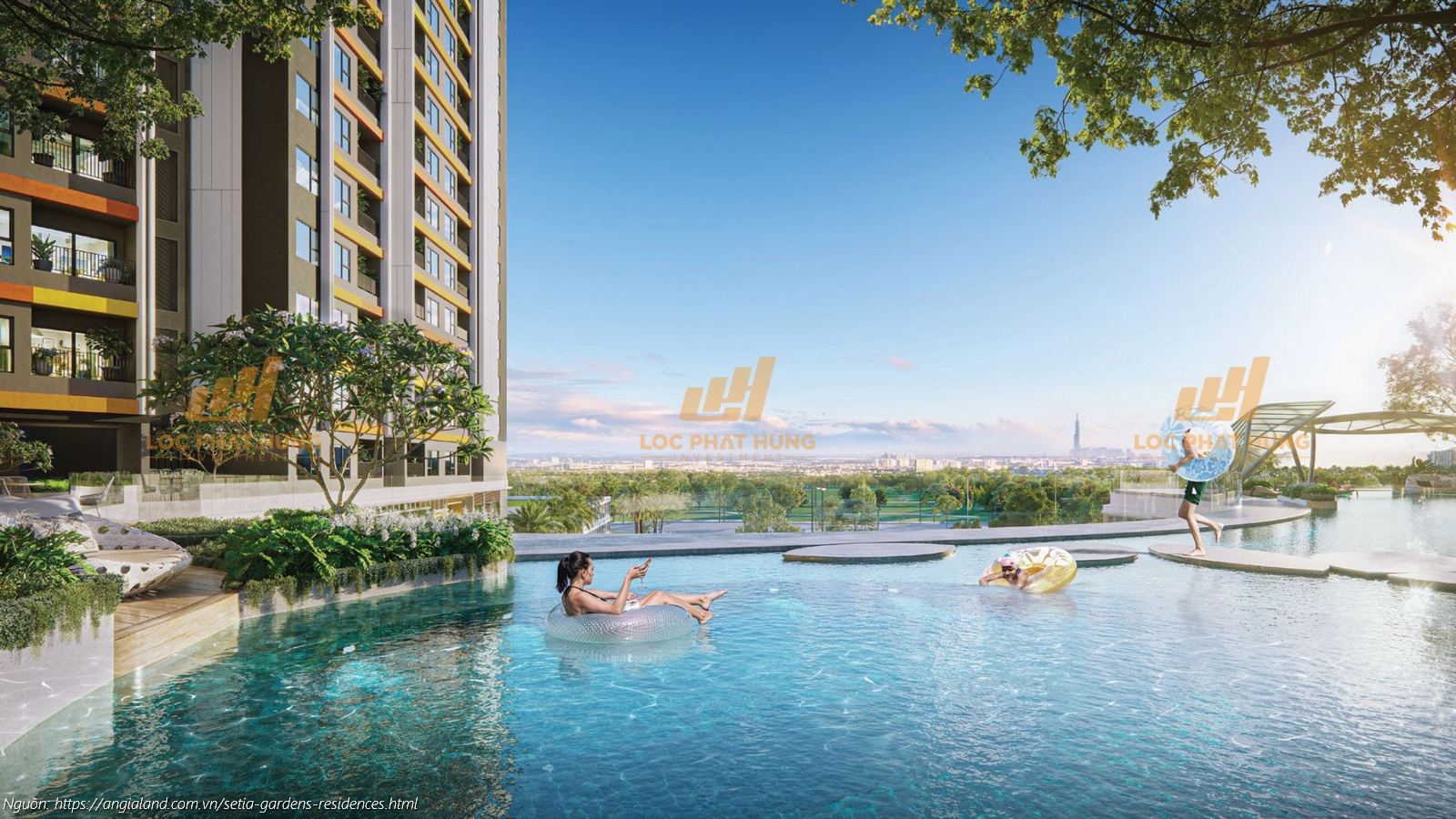 Hồ Bơi Người Lớn Chuẩn Resort Tại Dự án Setia Gardens Residences