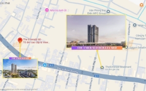 Vị trí địa chỉ dự án căn hộ chung cư The Emerald Boulevard