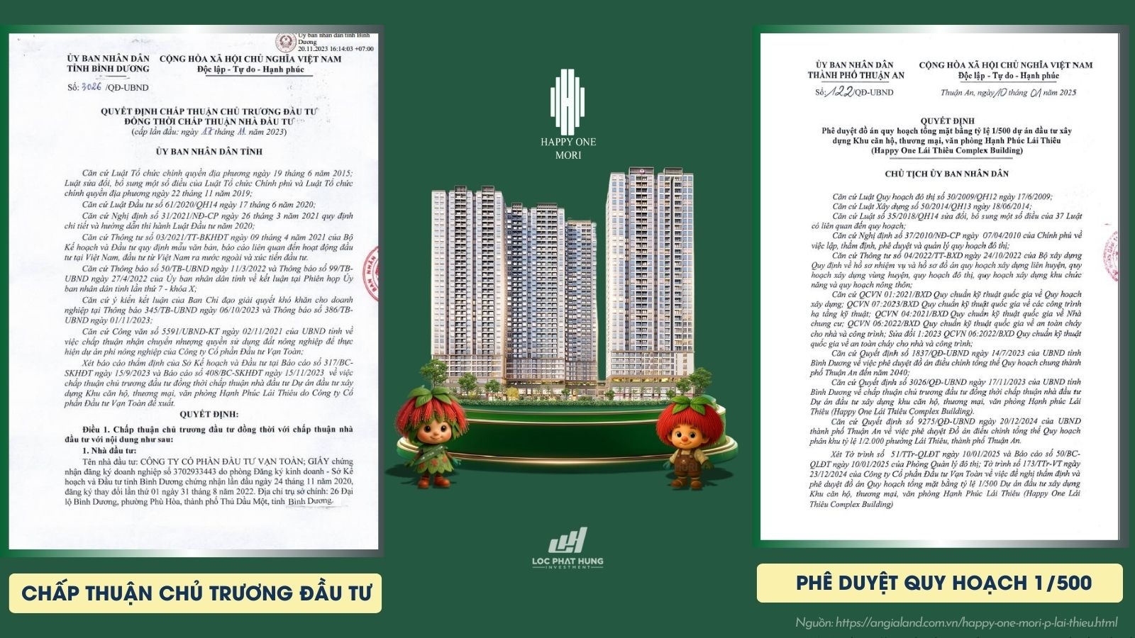 Hồ Sơ Pháp Lý Dự án Căn Hộ Happy One Mori