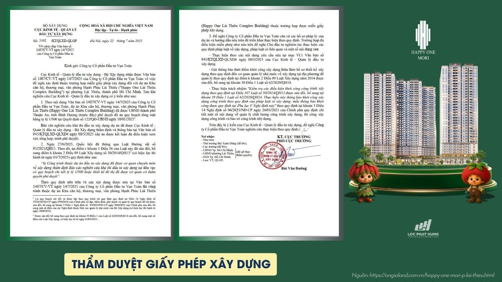 Hồ Sơ Pháp Lý Dự án Căn Hộ Happy One Mori