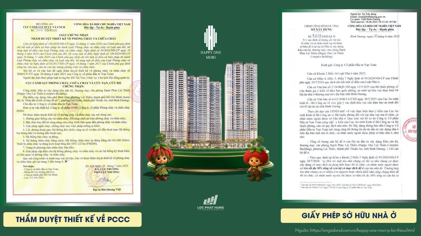 Hồ Sơ Pháp Lý Dự án Căn Hộ Happy One Mori