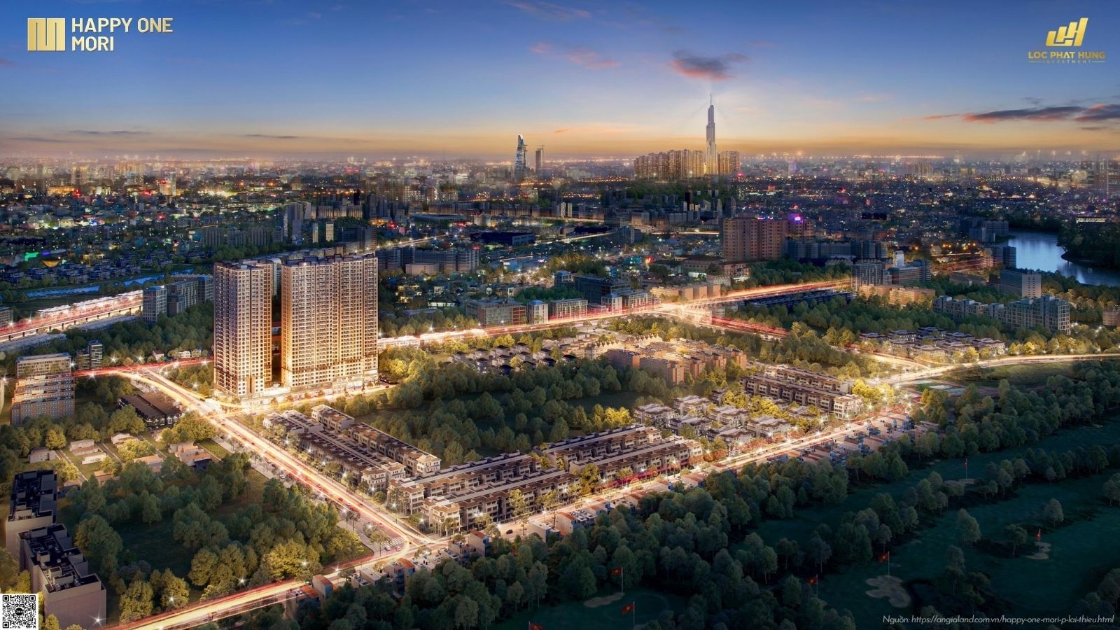 Phối cảnh tổng thể dự án căn hộ Happy One Mori Lái Thiêu TP. Hồ Chí Minh