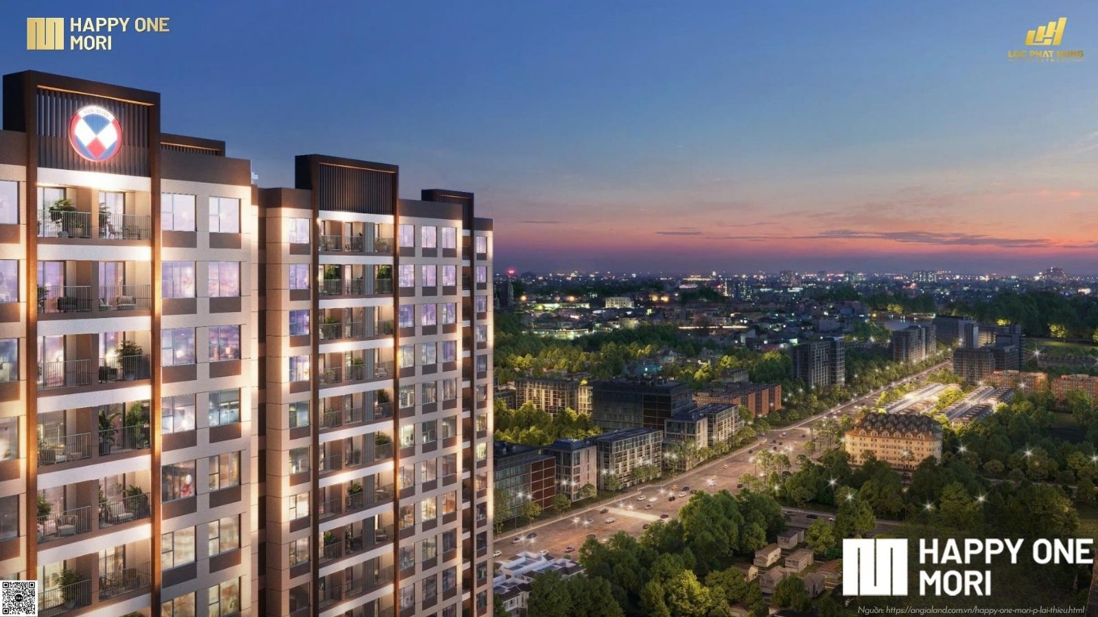 Phối cảnh tổng thể dự án căn hộ Happy One Mori Lái Thiêu TP. Hồ Chí Minh