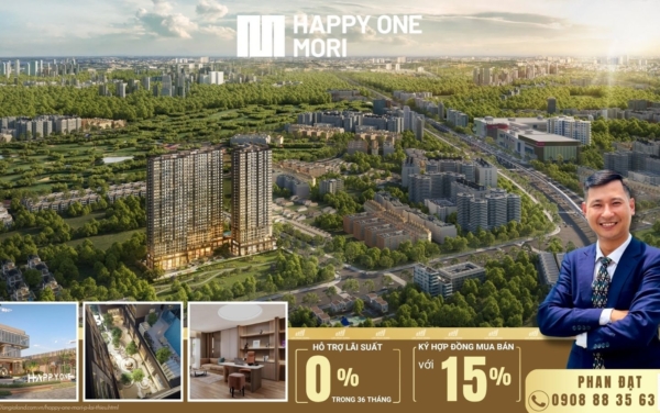 Phối cảnh tổng thể dự án căn hộ Happy One Mori Lái Thiêu TP. Hồ Chí Minh