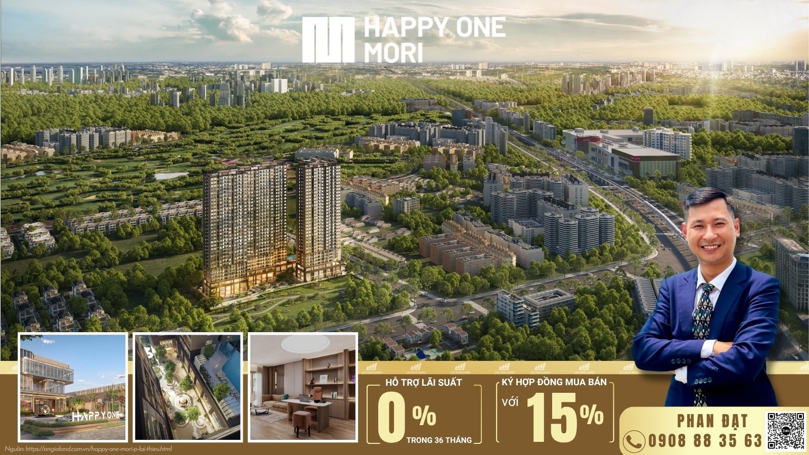 Phối cảnh tổng thể dự án căn hộ Happy One Mori Lái Thiêu TP. Hồ Chí Minh