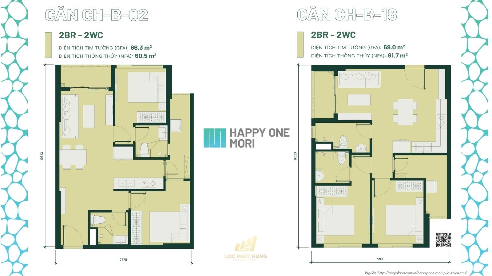 Thiết Kế Căn Hộ điển Hình Dự án Happy One Mori