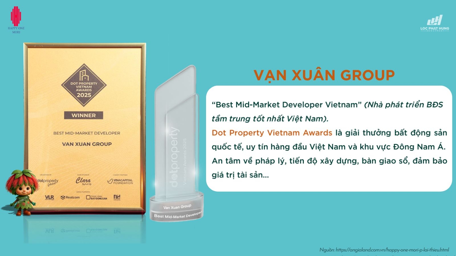 Thương hiệu "Happy One" - Vạn Xuân Group - Chủ đầu tư Happy One Mori